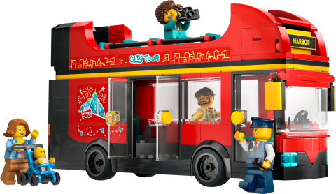 LEGO® City Kırmızı İki Katlı Gezi Otobüsü Oyuncağı 60407