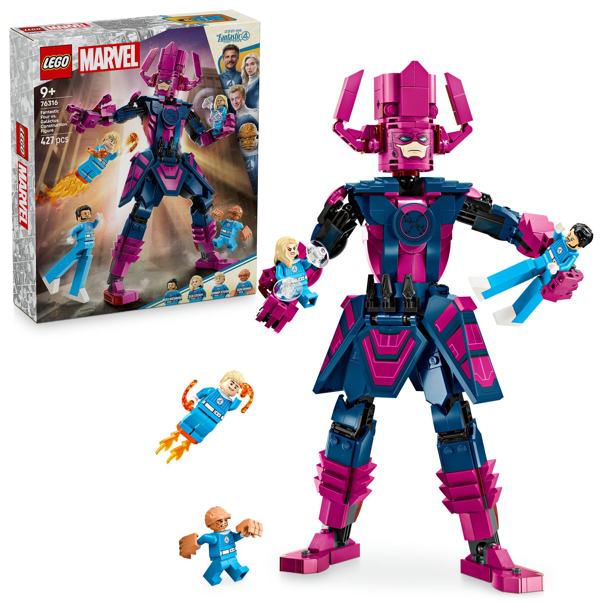 LEGO® ǀ Marvel Fantastik Dörtlü, Galactus Yapım Figürüne Karşı 76316