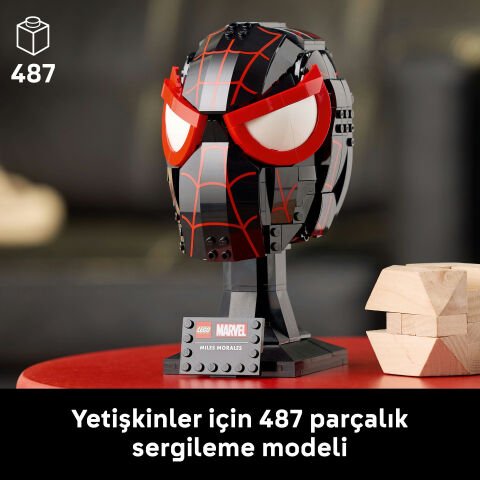 LEGO® ǀ Marvel Miles Morales'in Maskesi Yetişkinler için Koleksiyonluk Yapım Seti 76329