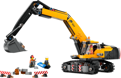 LEGO® City Sarı İnşaat Ekskavatörü Oyuncak Kazıcı 60420
