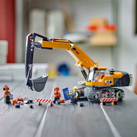 LEGO® City Sarı İnşaat Ekskavatörü Oyuncak Kazıcı 60420