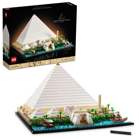LEGO® Architecture Mimari Simgeler Koleksiyonu: Keops Piramidi 21058 - Yetişkinler için Koleksiyonluk Model Yapım Seti
