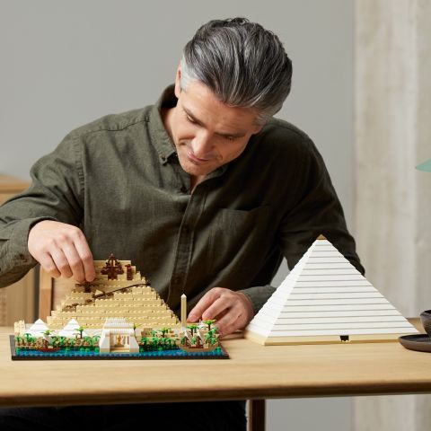 LEGO® Architecture Mimari Simgeler Koleksiyonu: Keops Piramidi 21058 - Yetişkinler için Koleksiyonluk Model Yapım Seti