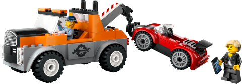LEGO® City Çekici Kamyon ve Spor Araba Tamiri Oyun Seti 60435