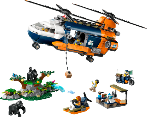 LEGO® City Orman Kaşifinin Helikopteri Kamp Yerinde Seti 60437