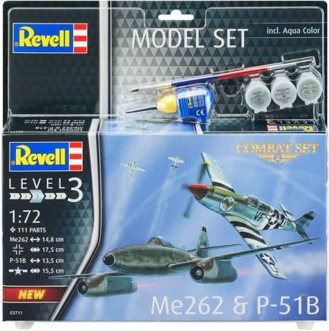 Revell Model Set Combat Set Me262 & P-51B