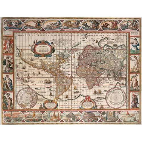 Ravensburger 2000 Parçalı Puzzle 1650 Yılı Dünya Haritası -166336