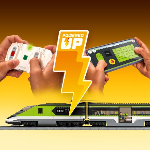 LEGO® City Ekspres Yolcu Treni 60337 - 7 Yaş ve Üzeri Çocuklar için Powered Up Teknolojili Oyuncak Tren Yapım Seti