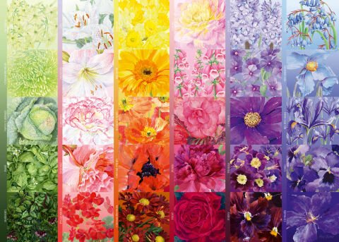 1000 Parça Puzzle Çiçek Paleti