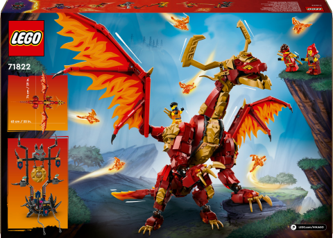 LEGO® NINJAGO® Hareket Kaynak Ejderhası Macera Oyuncağı 71822