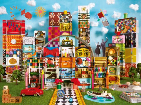 1500 Parça Puzzle Eames Kart Evi Fantastik