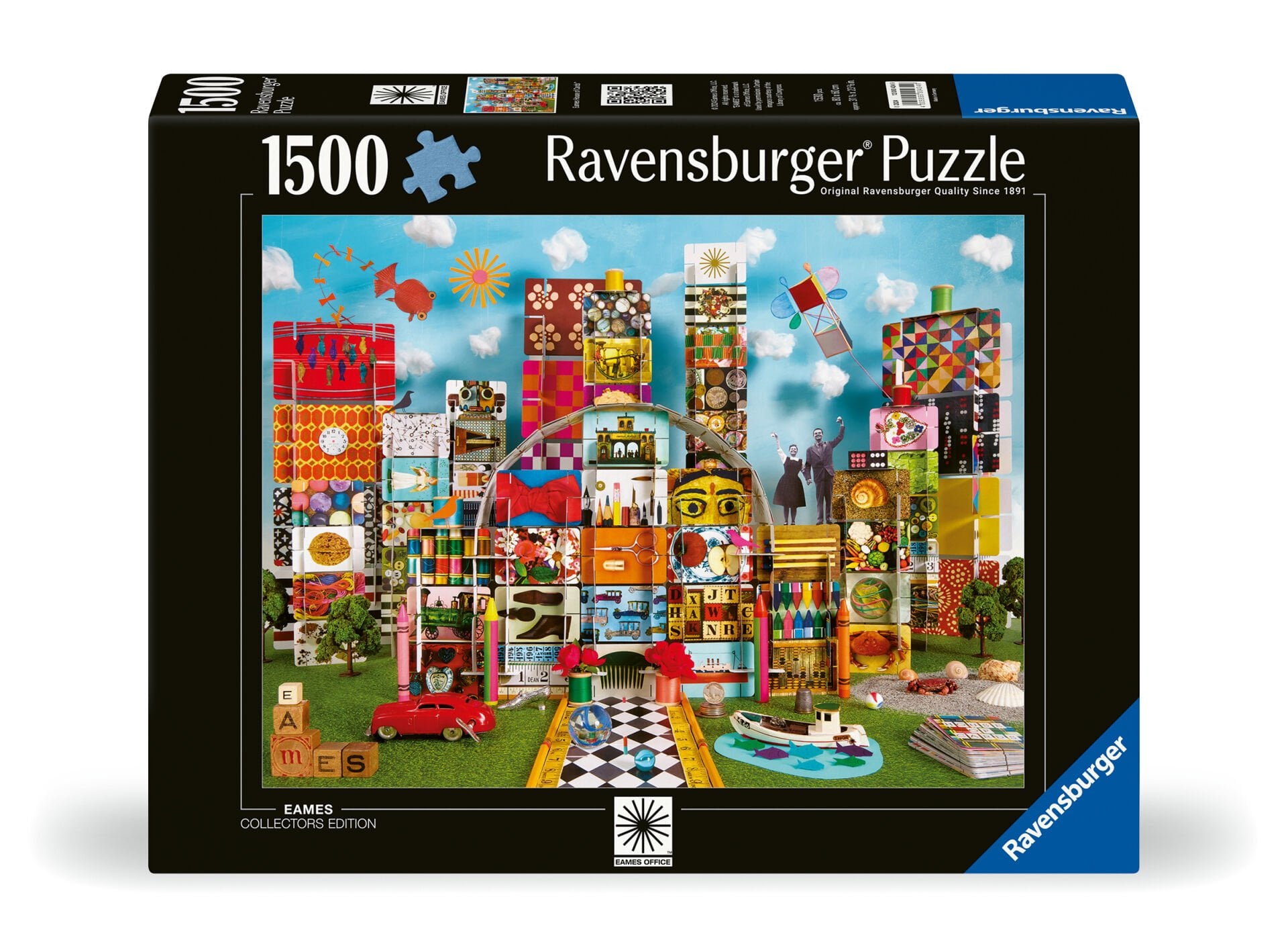 1500 Parça Puzzle Eames Kart Evi Fantastik