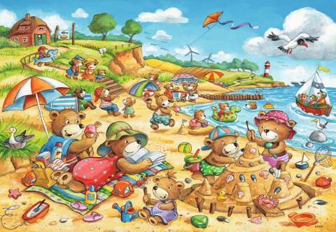 Ravensburger 2x24 Parçalı Puzzle Seaside Holiday-782950