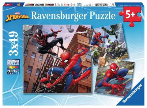 3x49 Parça Puzzle Spiderman