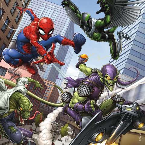 3x49 Parça Puzzle Spiderman