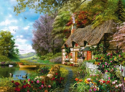 1500 Parça Puzzle Köy Evi