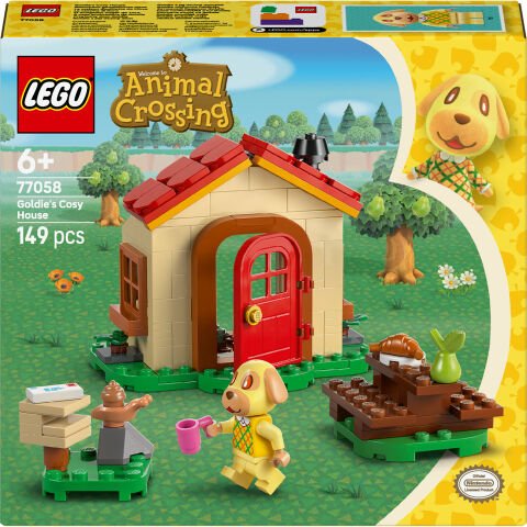 LEGO® Animal Crossing™ Goldie Şirin Evinde Oyuncak Yapım Seti 77058