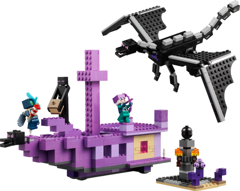 LEGO® Minecraft® Ender Ejderhası ve End Gemisi Oyuncağı 21264