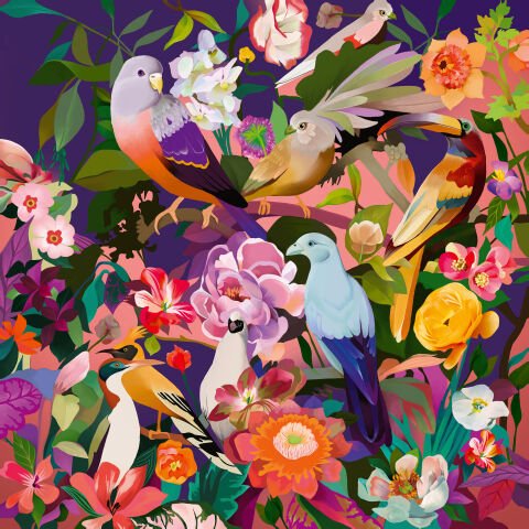 750 Parça Puzzle Kuşlar
