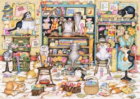 1000 Parça Puzzle Çılgın Kediler