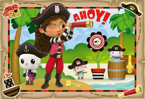 2x24 Parça Puzzle Gabby's Dollhouse