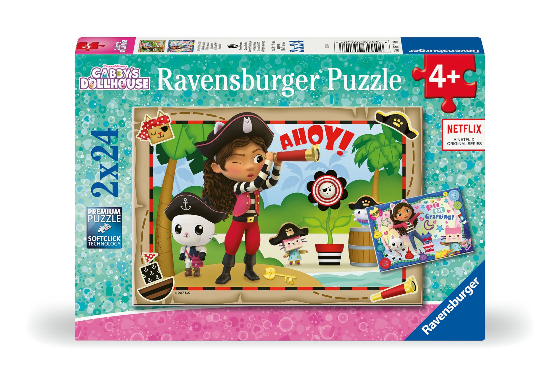 2x24 Parça Puzzle Gabby's Dollhouse