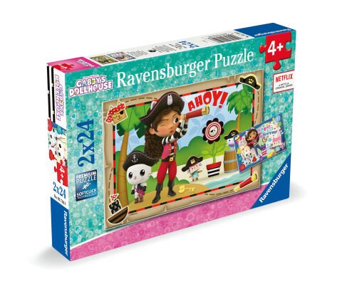 2x24 Parça Puzzle Gabby's Dollhouse