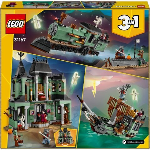 LEGO® Creator 3'ü 1 Arada Hayaletli Köşk Oyuncak Ev Yapım Seti 31167