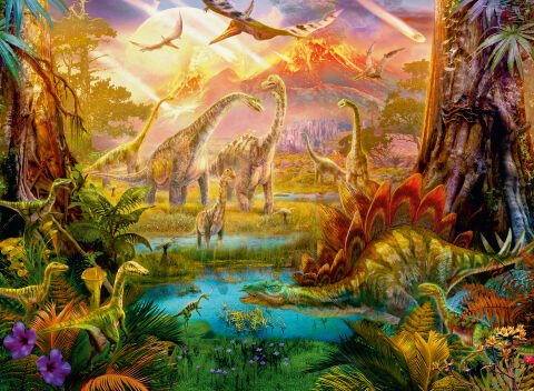 500 Parça Puzzle Dinozorlar