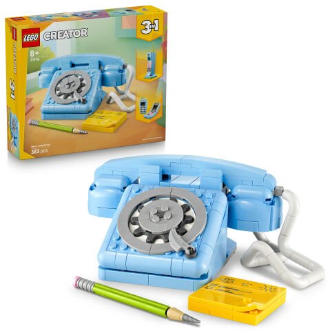 LEGO® Creator 3'ü 1 Arada Retro Telefon Nostaljik ve Klasik Oyuncak Telefonlar 31174