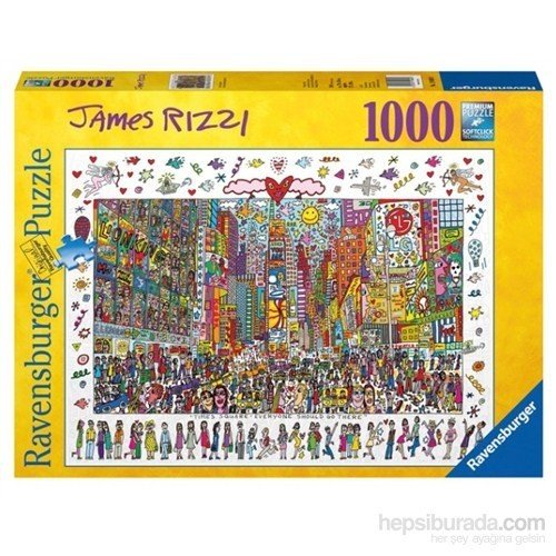 1000 Parça Puzzle James Rizzi-Times Square