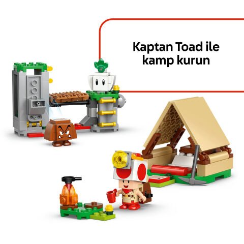 LEGO® Super Mario™ Captain Toad Kampı Çocuklar ve Hayranlar için Oyuncak 72040