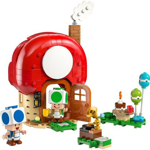 LEGO® Super Mario™ Toad Evinde Parti, Çocuklar ve Hayranlar için Oyuncak 72041