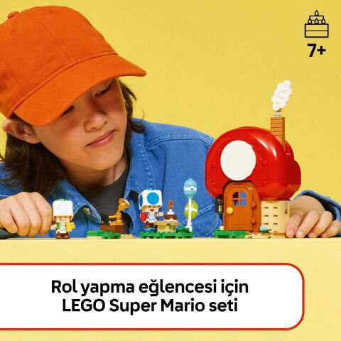 LEGO® Super Mario™ Toad Evinde Parti, Çocuklar ve Hayranlar için Oyuncak 72041