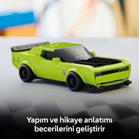 LEGO® Speed Champions Dodge Challenger SRT Hellcat Spor Araba Oyuncağı 77237