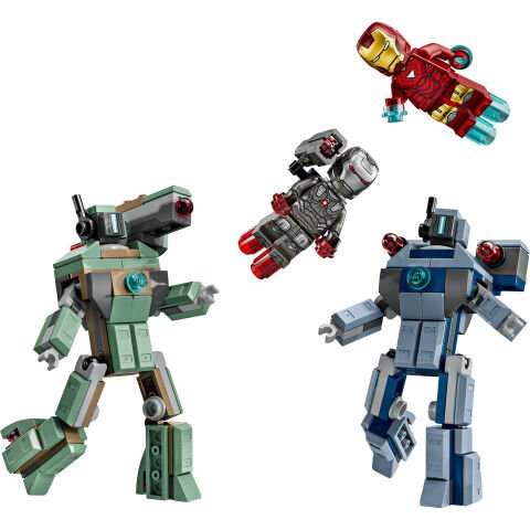 LEGO® ǀ Marvel Iron Man ve War Machine, Hammer İnsansız Hava Araçlarına Karşı Yapım Oyuncağı 76320