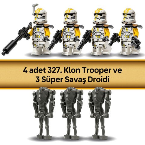 LEGO® Star Wars™ Star Corps 327. Klon Trooper Savaş Paketi Hediye Seti 75431