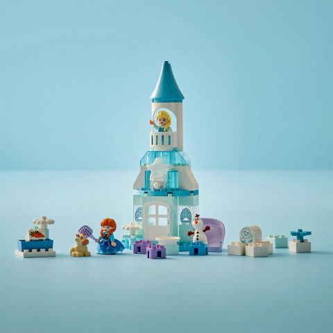 LEGO® DUPLO® │ Disney Anna ve Elsa’nın Karlar Ülkesi Şato Partisi İnşa Edilebilen Küçük Çocuk Oyuncağı 10455