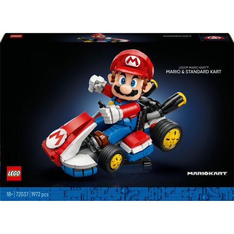 LEGO Super Mario: Mario Kart – Mario ve Standard Kart, Koleksiyonluk Model 72037