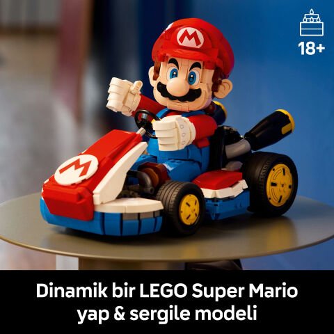 LEGO Super Mario: Mario Kart – Mario ve Standard Kart, Koleksiyonluk Model 72037
