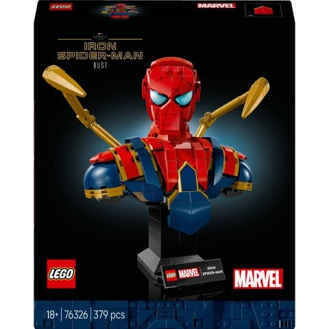 LEGO® ǀ Marvel Iron Örümcek Adam Büstü Yetişkinler için Koleksiyonluk Yapım Seti 76326