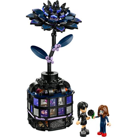 LEGO® Wednesday Siyah Yıldız Çiçeği Cadılar Bayramı Hediyesi, Dekoratif Çiçek Modeli 76784