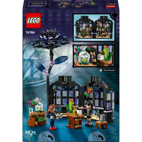 LEGO® Wednesday Siyah Yıldız Çiçeği Cadılar Bayramı Hediyesi, Dekoratif Çiçek Modeli 76784