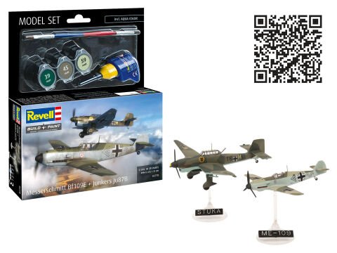 Model Set Messerschmitt Bf109E Ju87B Stuka
