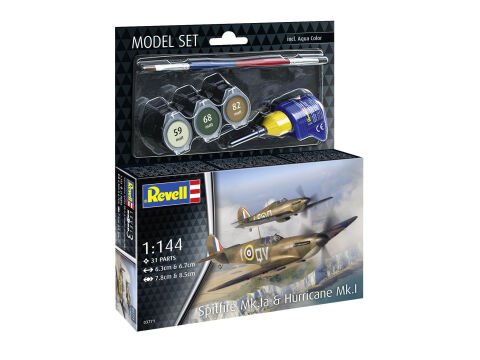 Model Set Spitfire Mk.Ia  Hurricane Mk.I