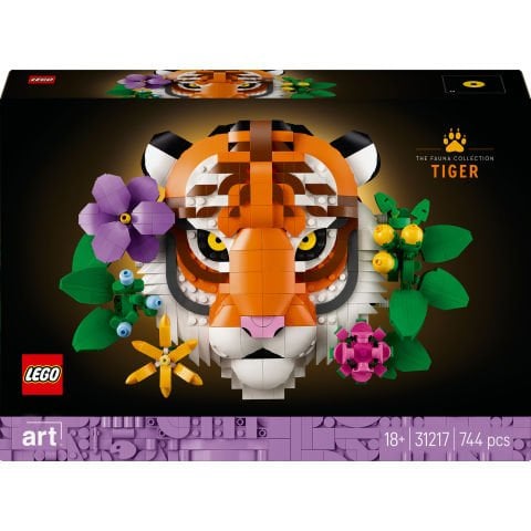 LEGO® Art Fauna Koleksiyonu – Kaplan, Yeni Ev Hediyesi 31217