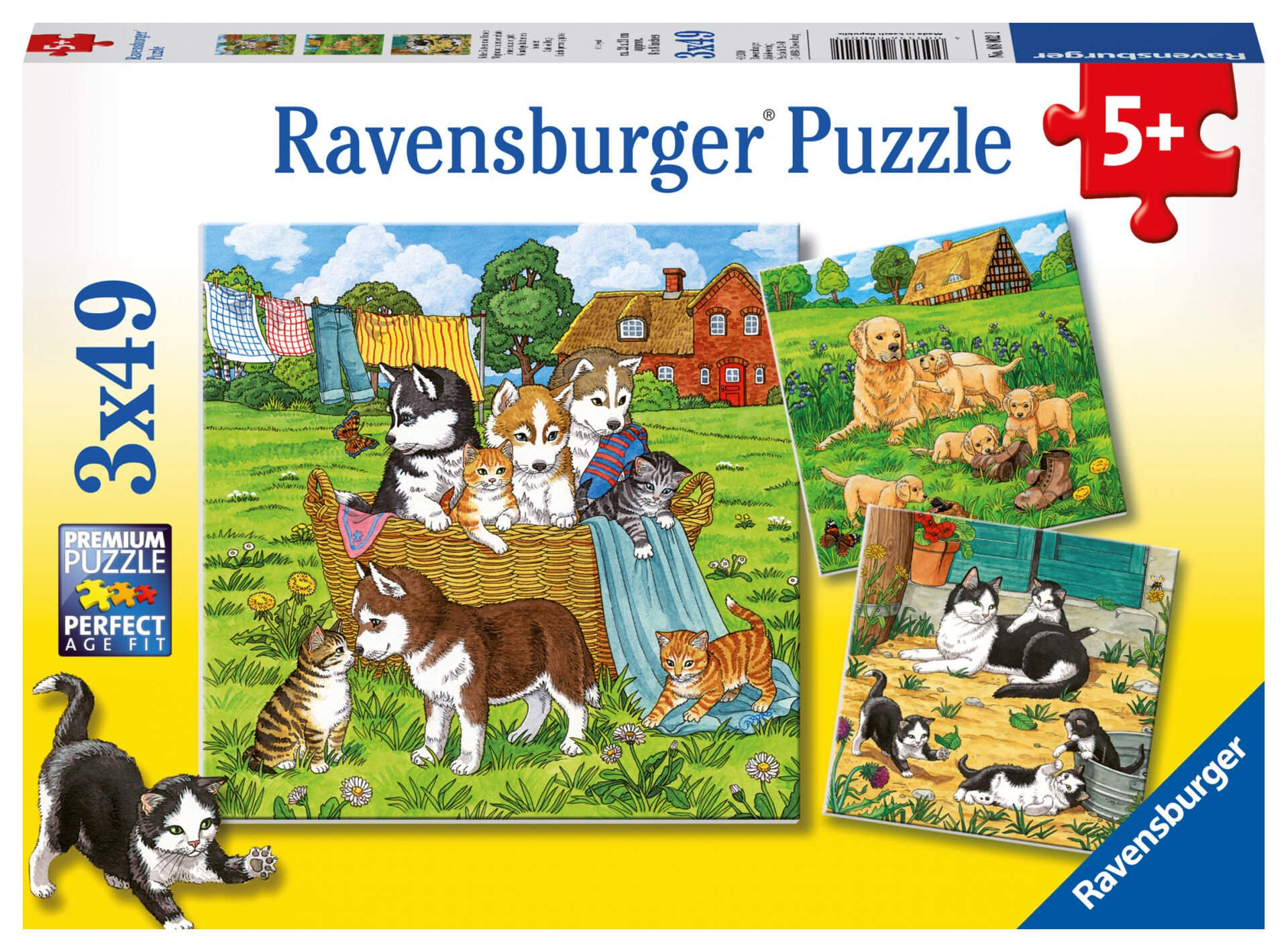 3x49 Parça Puzzle Tatlı Hayvancıklar