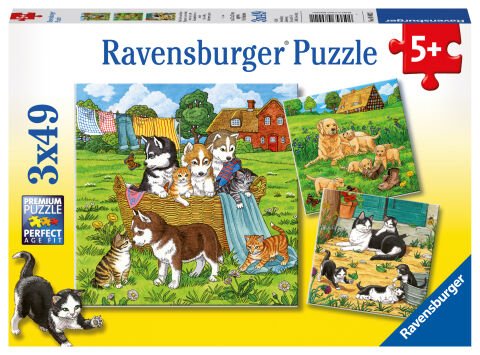 3x49 Parça Puzzle Tatlı Hayvancıklar