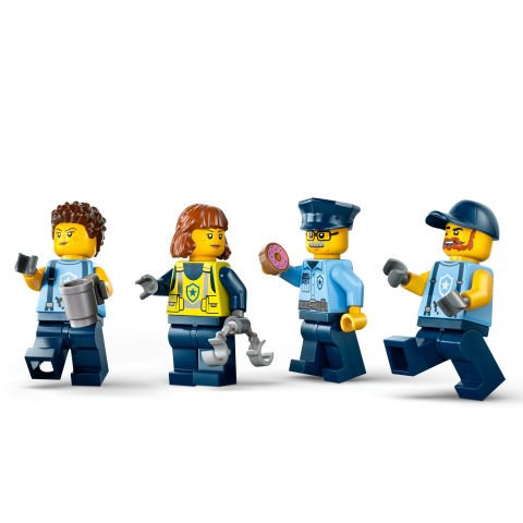 LEGO® City Özel Polis Arabası Garajı, Gerçek Hayat Kahramanları için Oyuncak Yapım Seti 60457