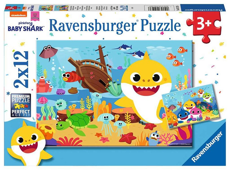 2x12 Parça Puzzle Baby Shark